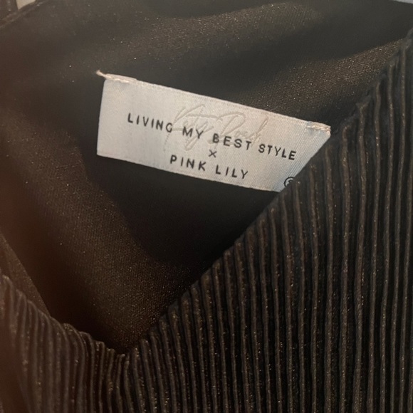 Pink Lily x Living My Best Style Black Romper - Picture 3 of 4